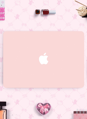 适用MacBook12贴膜苹果电脑贴纸Pro141516Air13.3寸保护膜裸粉色