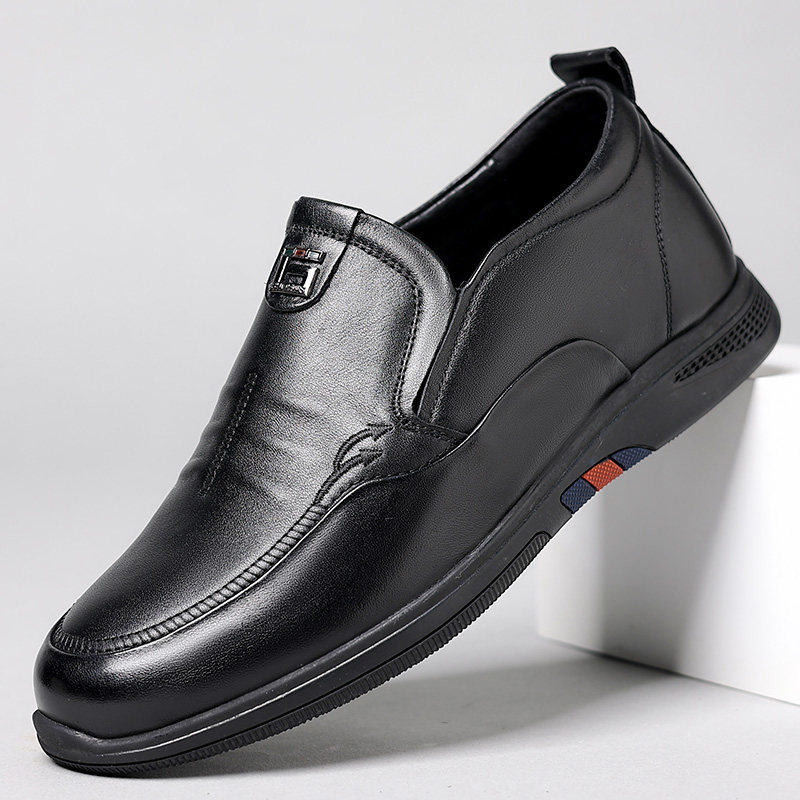 增高男皮鞋小码35隐形内增高6cm一脚蹬套脚软底软皮真牛皮增高8cm,流行男鞋,正装皮鞋,淘宝优惠券,粉丝福利购,淘宝优惠卷