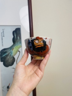 景德镇石丹老师原创国潮风钟馗茶具主人杯茶杯陶瓷茶具