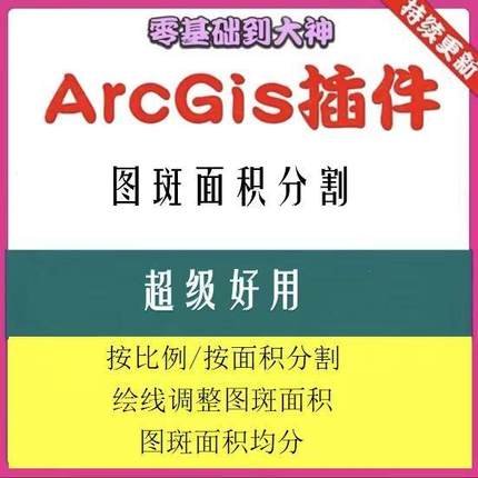 ARCGIS图斑面积分割林权图斑等面积分割GIS面积分割插件