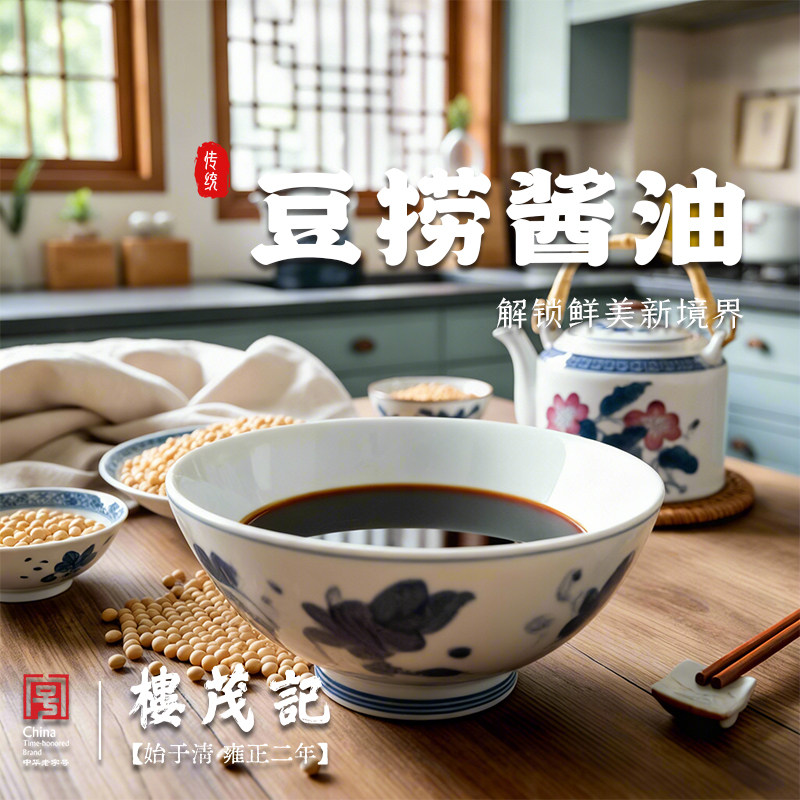 楼茂记中华老字号东海怡品同款2酱油