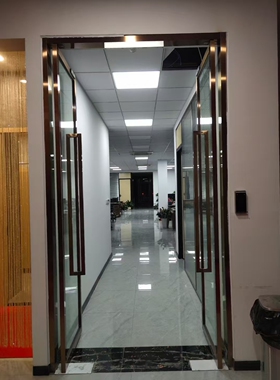 郑州肯德基门厂家订做麦当劳店面酒店进户门铝合金玻璃店铺餐厅门