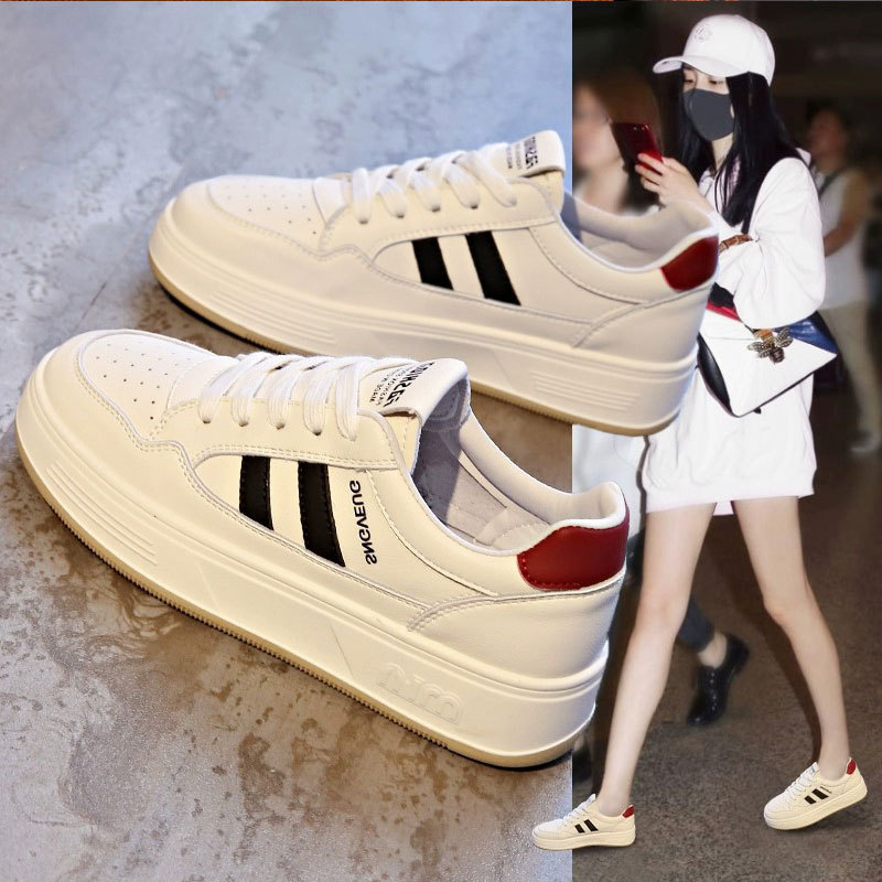 真皮韩版时尚软底阿甘鞋女202松糕（摇摇）鞋