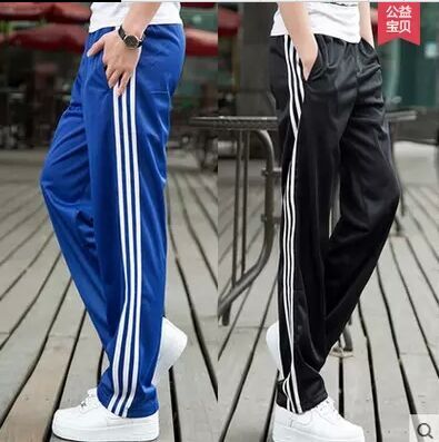 春秋男青少年运动休闲长裤足球裤男女速干篮球裤直筒松紧训练裤潮