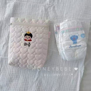 韩国ins尿布收纳包高颜值大容量妈咪包外出方便携带奶瓶收纳袋