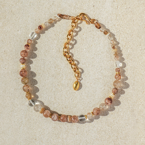 情绪稳定项链水晶串珠小众配饰