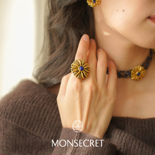 MONSECRET复古做旧开口戒指