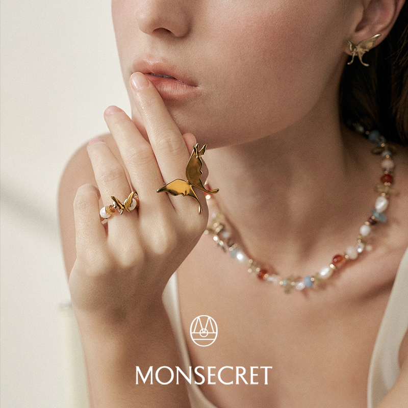 MONSECRET蝶翼混珠戒指