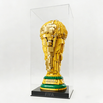 大力神杯展示盒 43020一体成型 高清高透亚克力 加厚底座激光雕刻