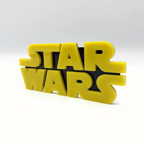 StarWars亚克力星球大战标志展示牌贴 加厚立体设计 配静电贴