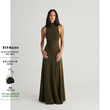 OTHERSTORE 海妖吟唱 气质高领针织连衣裙女秋冬长款修身打底裙子