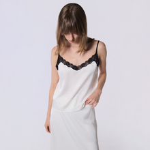 OTHERSTORE 白色蕾丝拼接丝质吊带背心女设计感百搭气质显瘦上衣