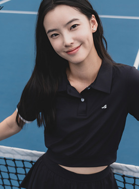 Lakewill短袖polo领夏季运动休闲基础翻领内搭短袖上衣