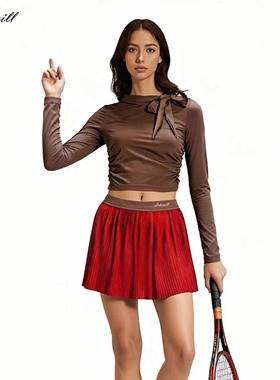 Lakewill休闲两件套裙子秋季新款时尚宽松修身针织衫女运动套装