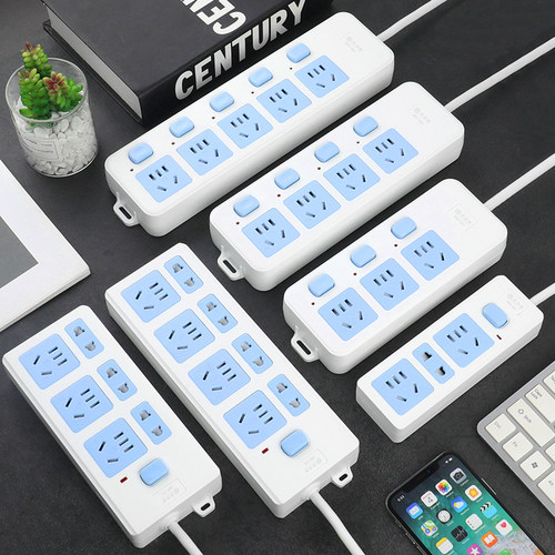 接线板纯铜插排大功率2500w多孔