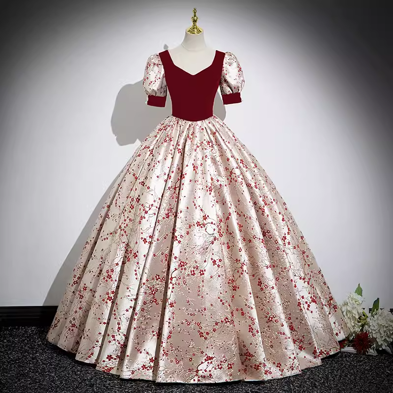 女童走秀公主裙高端轻奢儿童小主持人钢琴比赛演奏走秀演出服春秋