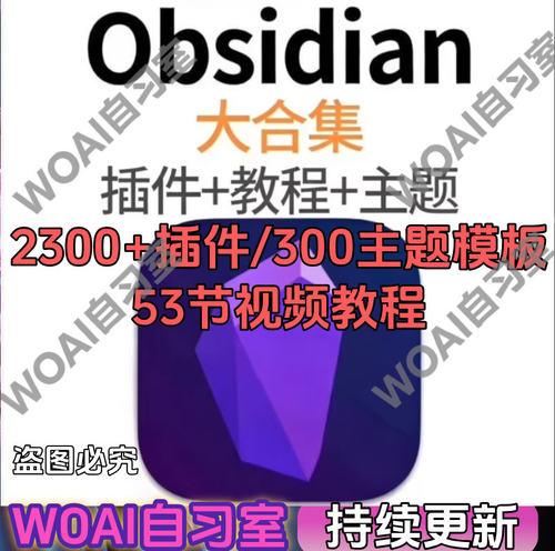 安装包资料图文全套插件培训教影片家桶Obsidian汉化合集课程主体
