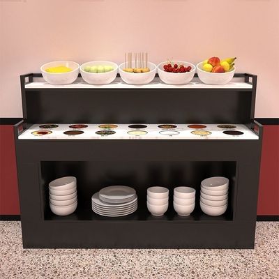 商用火锅店调料台麻辣烫蘸料台火锅店饭店餐厅酱料柜一体料台调料