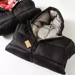 Fashionable Brand American Stu White Duck down Hooded Thickeneded Black Gray Pink Casual Embroidered Parka down Jacket