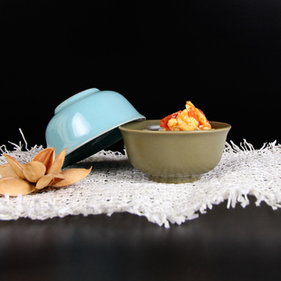 卢钧窑陶瓷餐具4.5寸团圆碗