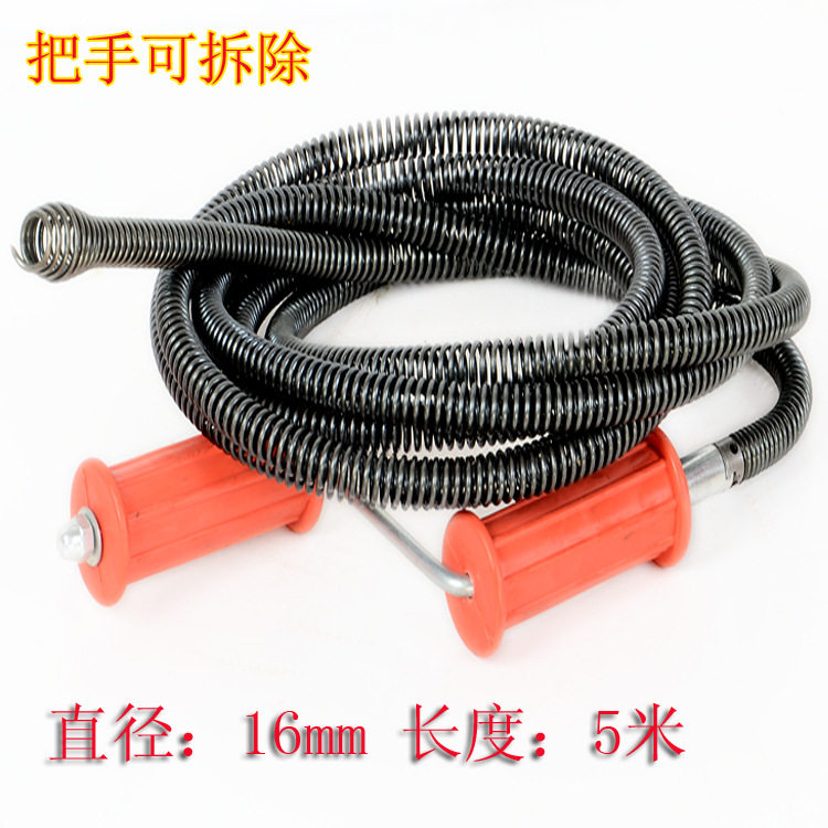 管道疏通机器弹簧通下水道工具马管道疏通器