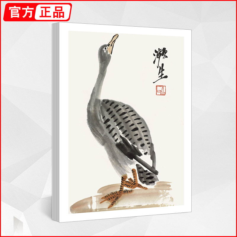 2024齐白石国画临摹卡基础篇1 美术画基础写意底稿范本画册本绘画画画自学初学者儿童花鸟水墨画技法少儿中国画教学图册教材教程