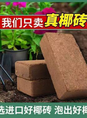 高泡发椰砖营养土种菜养花压缩通用型泥土土壤种植有机脱盐椰糠土