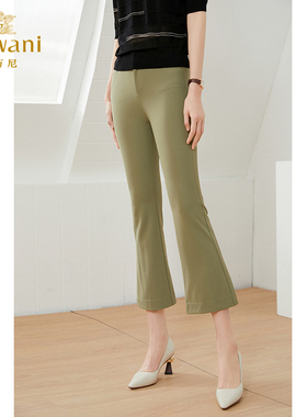 乔万尼新款休闲裤轻薄微喇设计时尚显瘦EI2F805