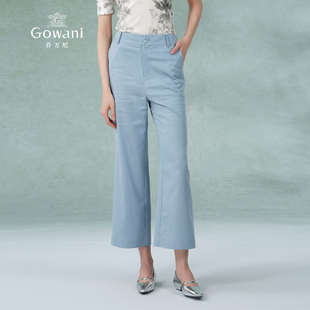 型休闲显瘦阔腿裤 直筒版 EI2F745 休闲裤 乔万尼新款