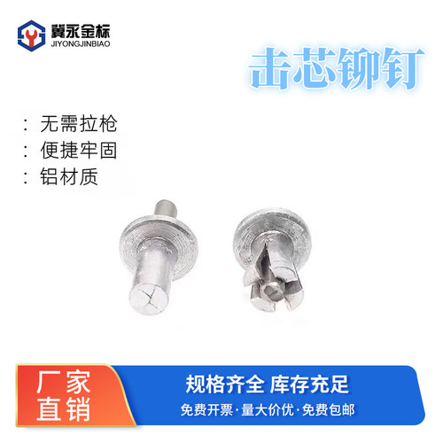 铆钉专用扁圆头击芯铆钉快速专用