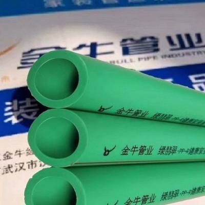 武汉金牛管业PPR绿翡翠抗菌家装4分20冷热水管6分家装热熔水管