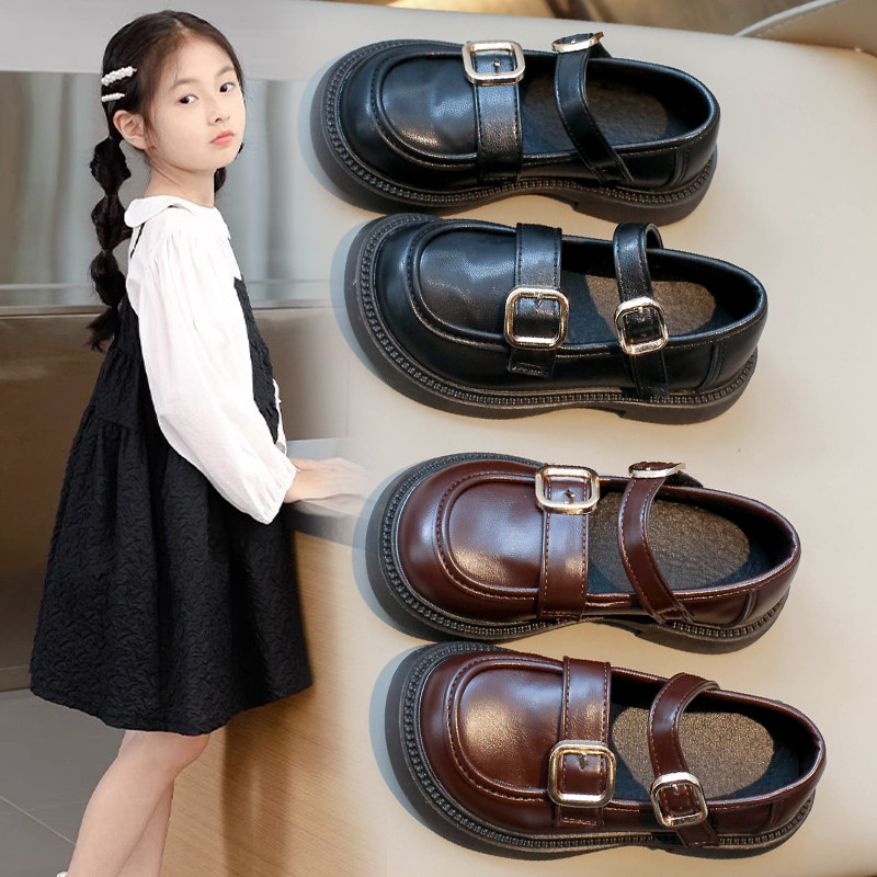 春夏季女童时尚百搭公主皮鞋