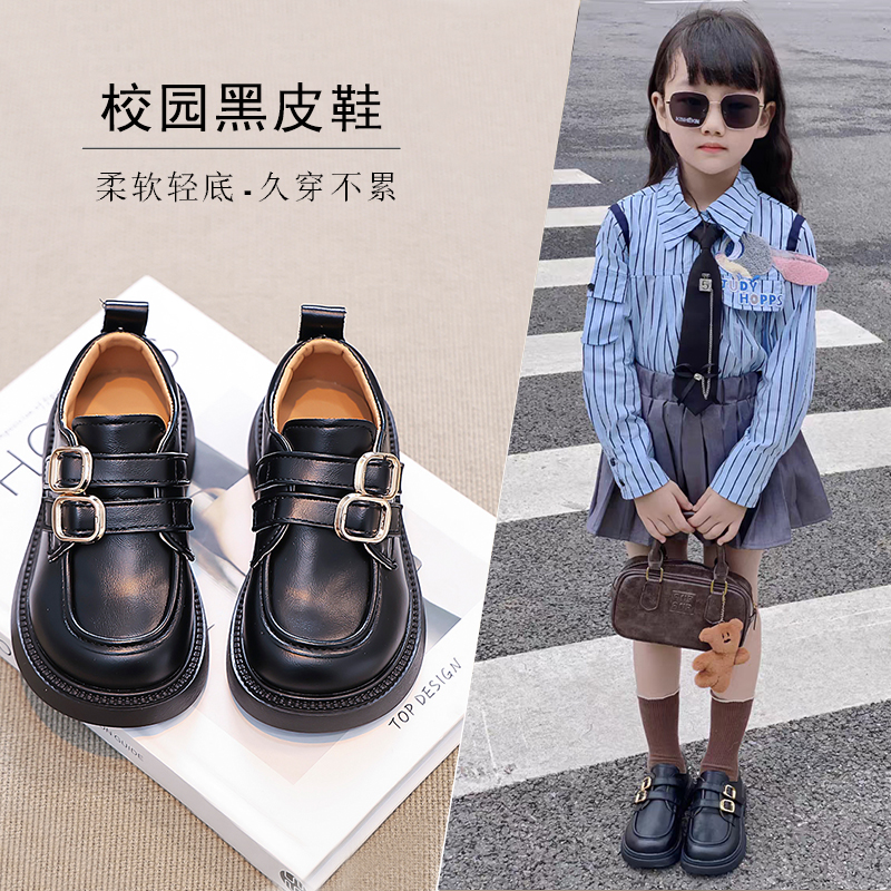 公主女童真皮软底时尚春秋小皮鞋