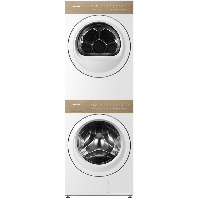 Toshiba/东芝 DG-10TC27B+DH-10TC27B白珍珠10公斤洗烘套纯平全嵌