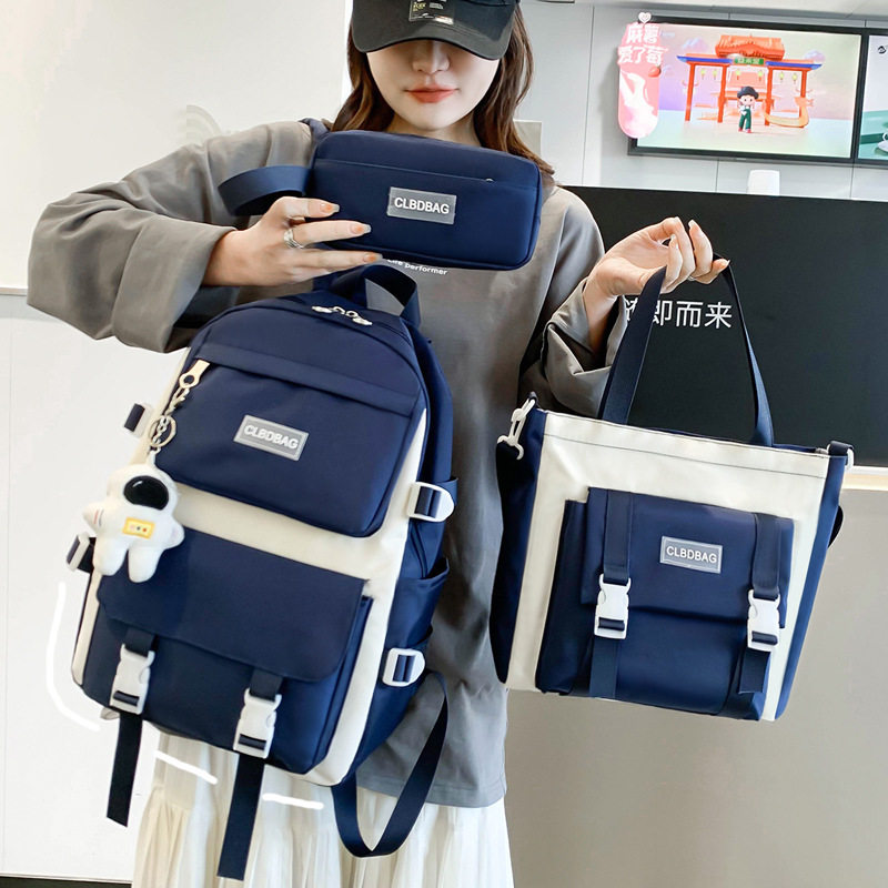 法国MK&amp;ZAREA2022新款书包中学生通用简约轻便双肩包大容量背包潮