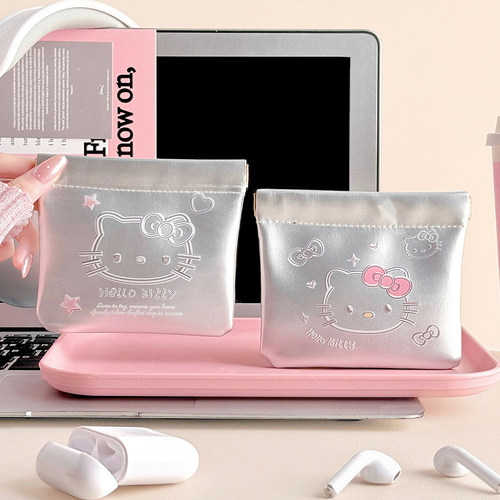 【自动闭合】凯蒂猫弹片收纳包