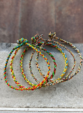 手工红绳五色线端午节