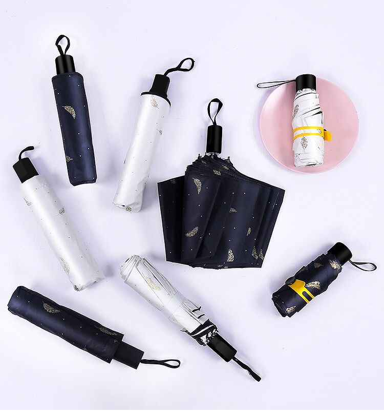 新款女士三折女生5折小型出游五折伞学生太阳伞随身晴雨伞折叠|msdalam kategori rumah harian, payung/gear hujan/Rain/Lembap-bukti, payung - dari Buy2taobao.com untuk memberikan perkhidmatan ejen Taobao profesional membeli