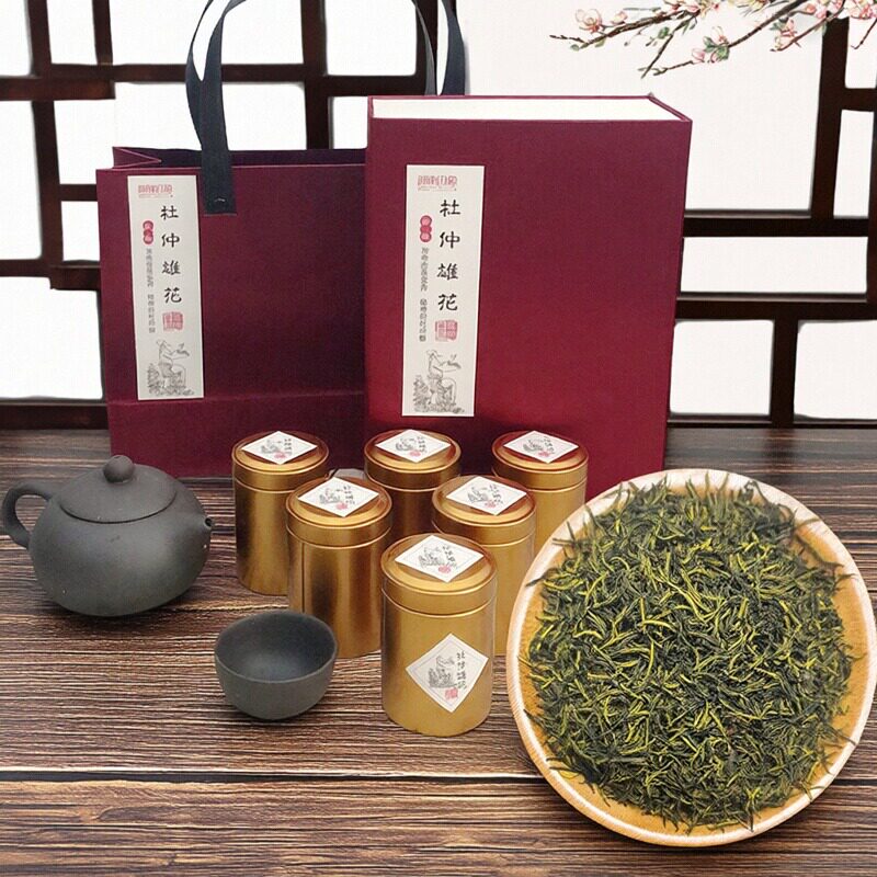 湖南张家界印象特产杜仲雄花正品杜仲雄花茶雄花茶6罐*10g礼盒装