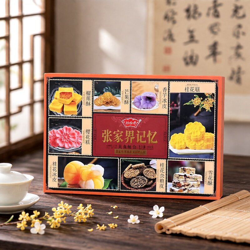 湖南张家界记忆美食组合湘幺哥土特产桂花酥糖绿豆糕香芋伴手礼物