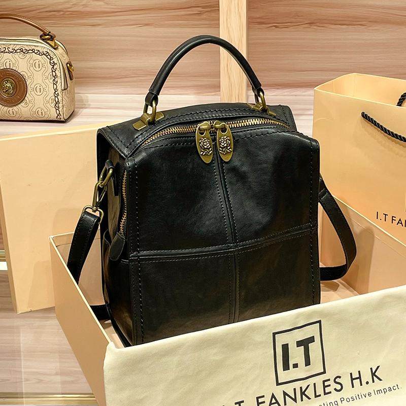 CITEX LV官方旗舰店香港正品简约大气女包包2025新款双肩包小众背