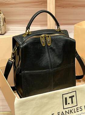 CITEX LV官方旗舰店香港正品简约大气女包包2025新款双肩包小众背