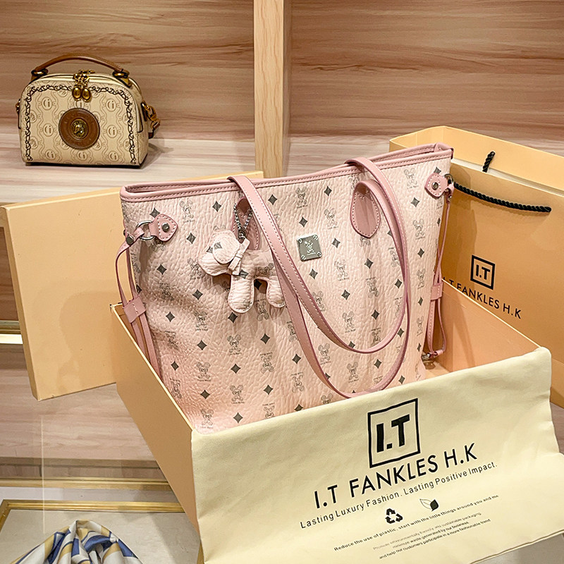 CITEX LV官方旗舰店香港真皮单肩大包大容量托特包包女2025新款春