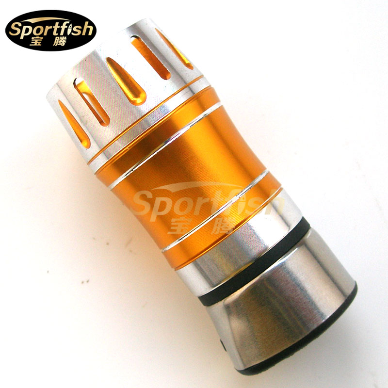 路亚竿轮座铝帽 筏杆船杆 轮座配件 黑/红/金海竿鱼竿DIY配件