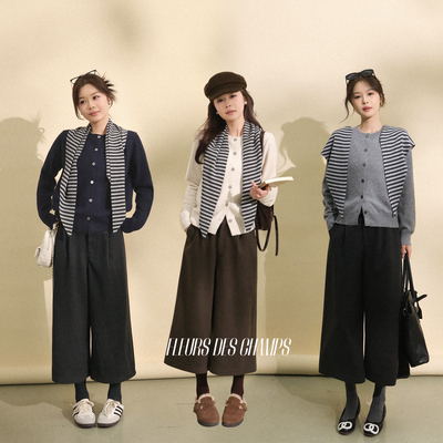 Fleurs des champs 披肩开衫/休闲8分裤