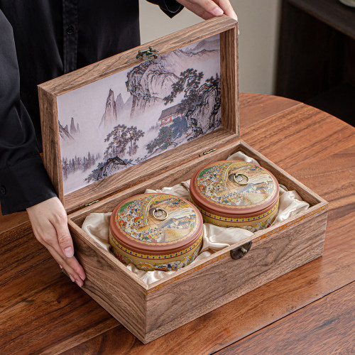 紫砂茶叶罐礼盒空盒批发礼品盒