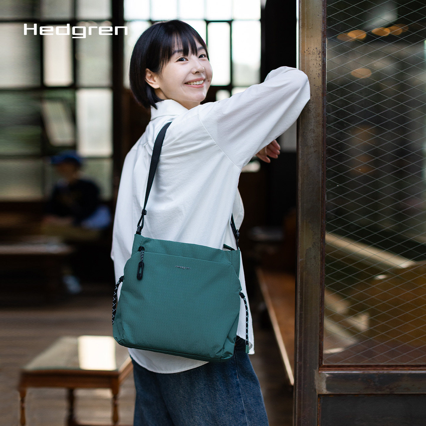 双11预售 Hedgren/海格林5.5L单肩斜挎包女百搭休闲通勤男包