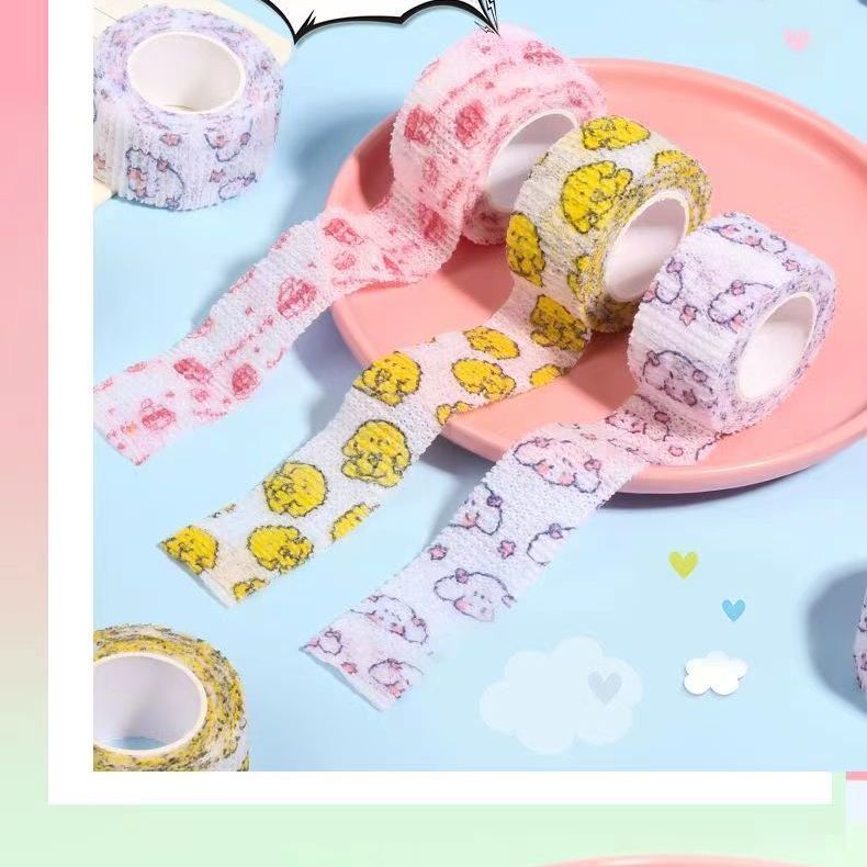 混色学生写字护指绷带高颜值可爱手指绷带护指防磨手护指神器