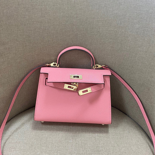 高级感2026新款 二代凯莉包真皮女包迷你手提包单肩斜挎潮包