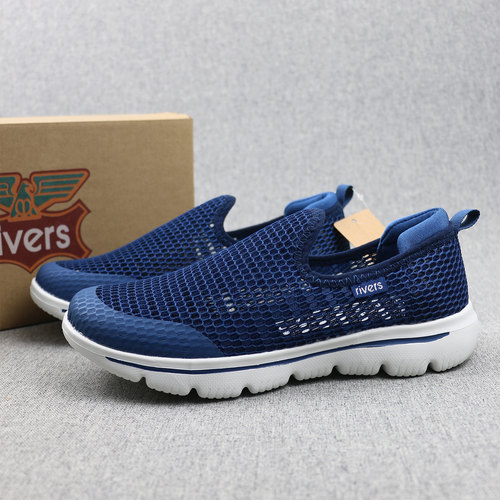 超轻大网眼镂空透气健步鞋网面鞋